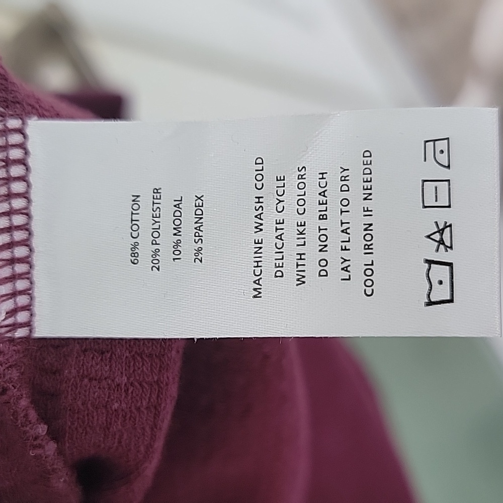 Lilla P Long Sleeve Waffle Knit Snap Collar Sweater Oversized Relax Fit Sz S - Picture 4 of 7